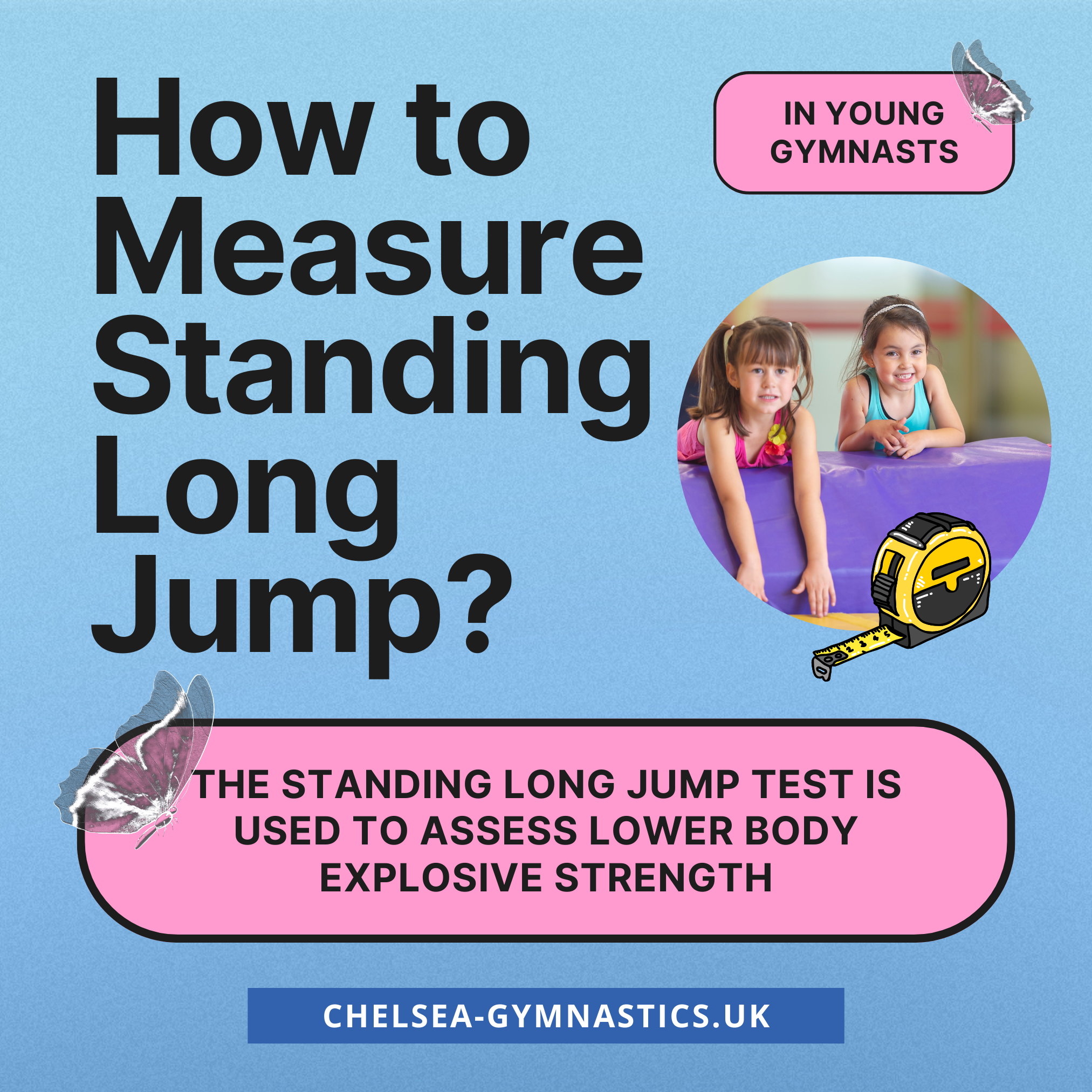 How to measure Standing Long Jump in gymnasts?