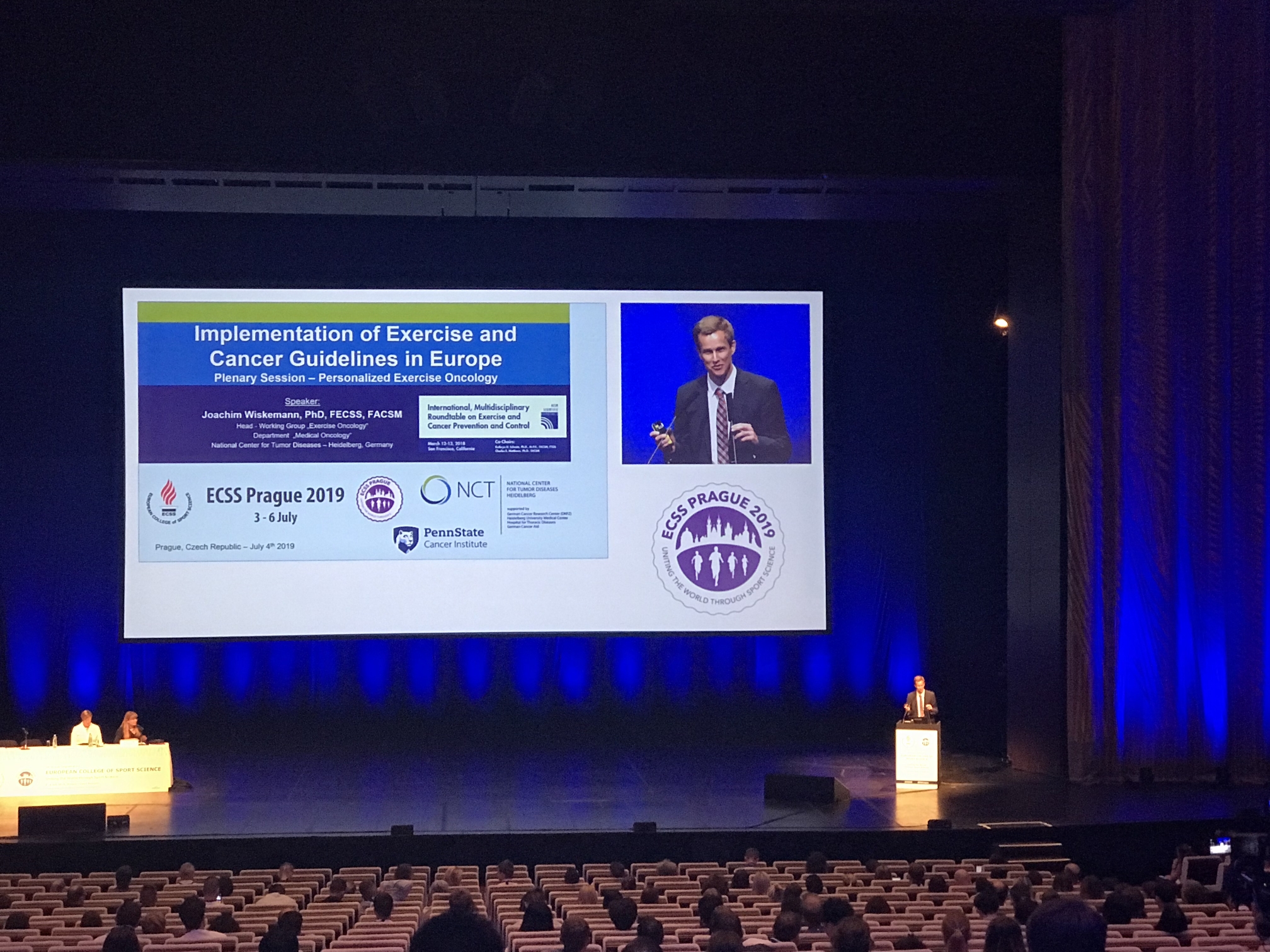 Implementation of Exercise and Cancer Guidelines at the ECSS 2019